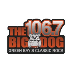 WKRU The 106.7 Big Dog FM logo