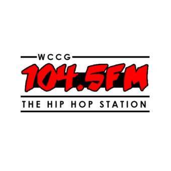 WCCG The Hip Hop Station 104.5 FM logo