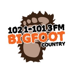 WIFT Bigfoot Country 102.1 - 101.3 logo