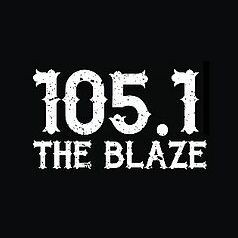 KKBZ 105.1 The Blaze FM logo