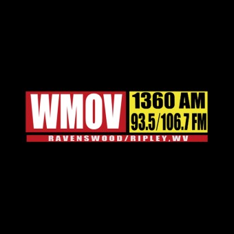 AM 1360 and FM 106.7 WMOV logo