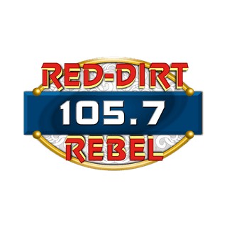 KRBL 105.7 The Red-Dirt Rebel logo