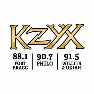 KZYX 90.7 FM KZYZ logo