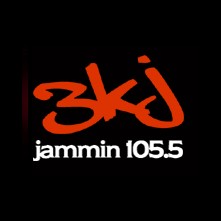KKKJ 3KJ Jammin 105.5 FM logo