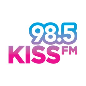 WPIA 98.5 Kiss FM logo