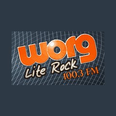 WORG Lite Rock 100.3 FM logo