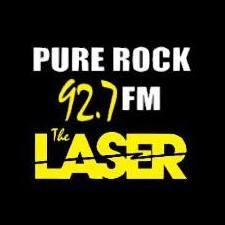 WLSR 92.7 FM The Laser logo