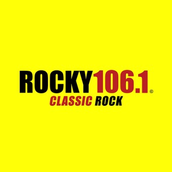 WRQE Rocky 106.1 FM logo