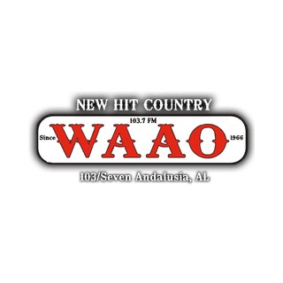 WAAO New Hit Country 103.7 logo