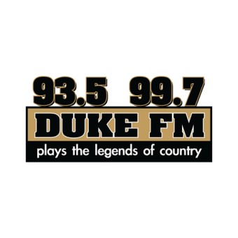 WGEE WDKF 93.5 and 99.7 Duke FM logo