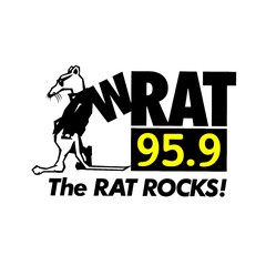 WRAT 95.9 The Rat logo