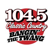 WFLN Classic Country 104.5 FM logo
