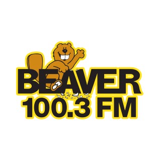 WVVR The Beaver 100.3 FM logo