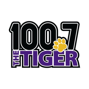 WTGE 100.7 FM The Tiger logo