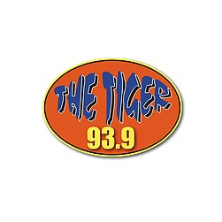WTGZ The Tiger 93.9 FM logo