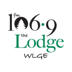 WLGE 106.9 The Lodge logo
