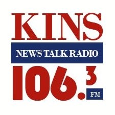 KINS News Talk Radio 106.3 FM logo