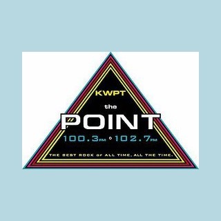 KWPT The Point 100.3 and 102.7 FM logo
