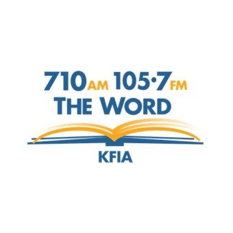 KFIA 710 AM and 105.7 FM The Word logo