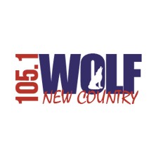 WOLF-FM Wolf 105.1 logo
