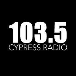 KCYB Cypress Radio 103.5 FM logo