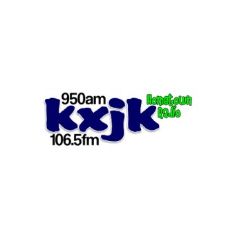 KXJK Hometown Radio 950 AM & 106.5 FM logo