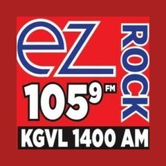 KGVL EZ Rock 105.9 FM and 1400 AM logo
