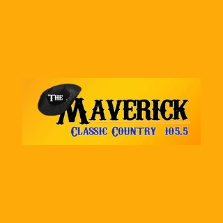 The Maverick 105.5 KNAS logo