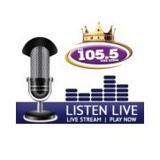 105.5 FM The King logo