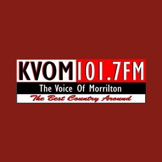 KVOM The Voice of Morrilton 101.7 FM logo