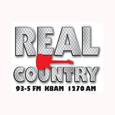 KBAM Real Country 93.5 FM and 1270 AM logo