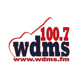 WDMS Real Country 100.7 FM logo
