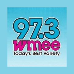 97.3 WMEE FM logo
