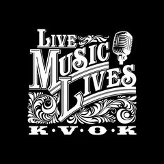 KVOK LIVE MUSIC LIVES RADIO logo