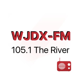 WJDX The River 105.1 FM logo