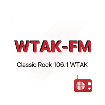 WTAK-FM Classic Rock 106.1 TAK logo