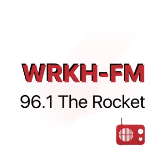 WRKH 96.1 The Rocket logo