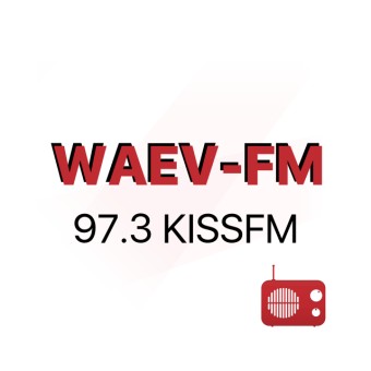 WAEV 97.3 KISS FM logo
