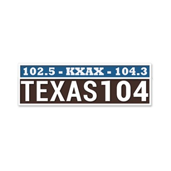 KXAX-LP Texas 104.3 FM logo