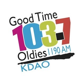 KDAO ''Oldies 1190 AM and 103.7 FM logo