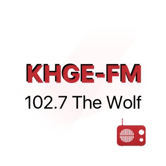 KHGE-FM 102.7 The Wolf logo
