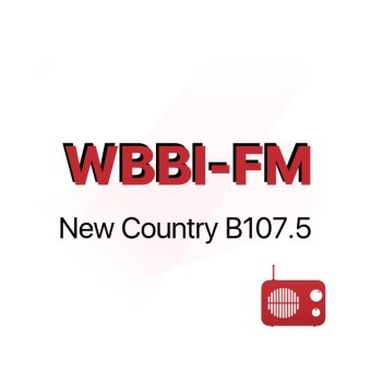 WBBI-FM New Country B107.5 logo