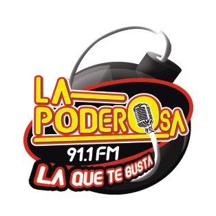 La Poderosa 91.1 FM logo