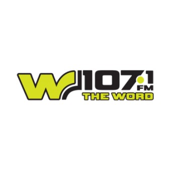 W 107.1 FM The Word logo