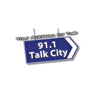 Talk City 91.1 FM logo