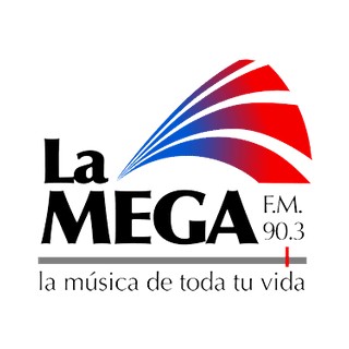 Radio La Mega 90.3 FM Osorno logo