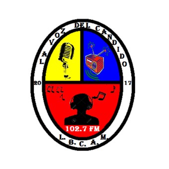 La voz del candido 102.7 FM logo