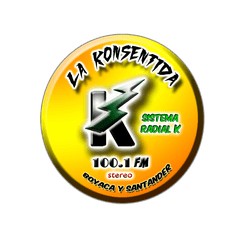 La Konsentida 100.1 FM logo