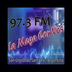 La mega 97.3 FM logo