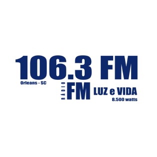 106.3 FM Luz e Vida logo